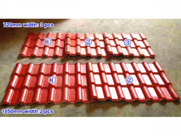 Panneaux tuiles   <small>(panneaux imitation tuiles espagnoles en ASA) </small>