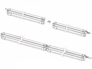 Tube LED T5 avec support de montage