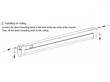 Tube LED T5 étanche à la poussière avec couvercle double protection