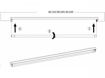 Tube LED T5 basse tension (DC12/24V)