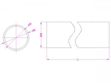 Tube LED T8 à embouts rotatifs