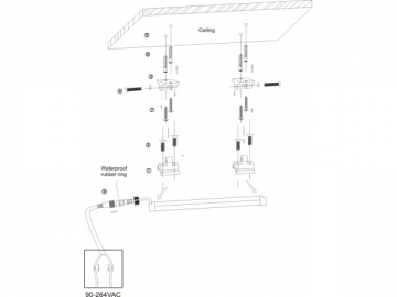 Tube LED T10 étanche