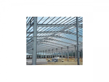 Bâtiment à structure en acier