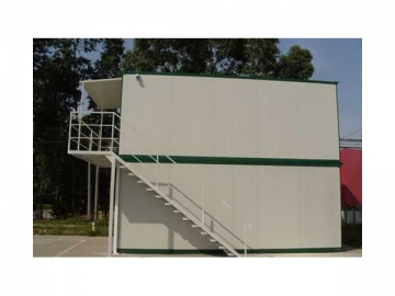Bâtiment modulaire conteneur multi-étages