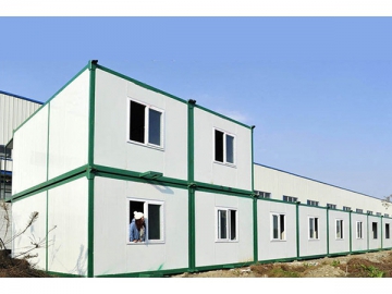 Bâtiment modulaire conteneur multi-étages