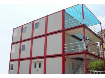 Bâtiment modulaire conteneur multi-étages