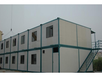 Bâtiment modulaire conteneur multi-étages