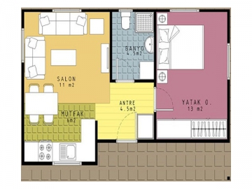 Maison à ossature métallique légère, un étage