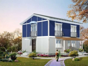 Maison à ossature métallique légère, multi-étages