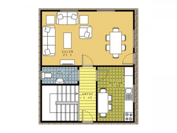 Maison à ossature métallique légère, multi-étages