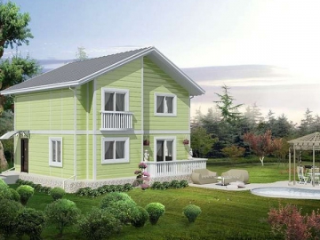 Maison à ossature métallique légère, multi-étages
