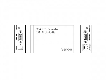 Diviseur de l’unité d’extension 1X1 de VGA