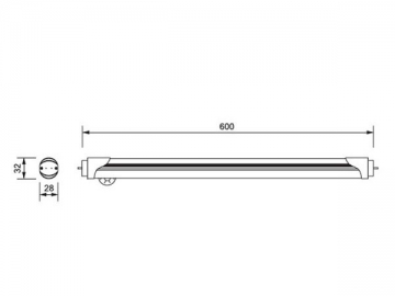 Tube à LED avec capteur