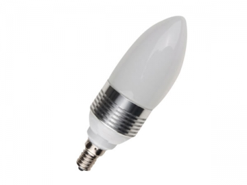 Ampoule flamme à LED E14 - dépolie