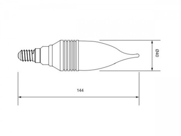 Ampoule flamme à LED E27