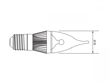 Ampoule flamme à LED E27