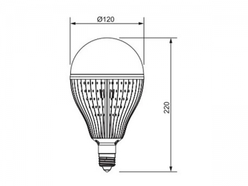 Ampoule à LED à refroidissement