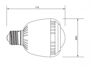 Ampoule à LED à refroidissement