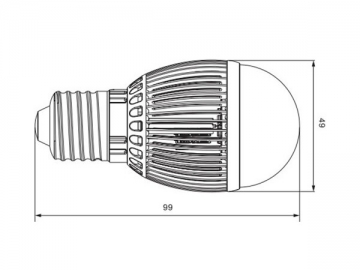 Ampoule à LED à refroidissement