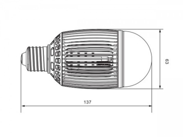 Ampoule à LED à refroidissement