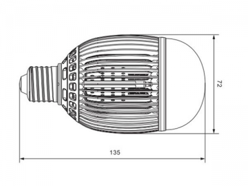 Ampoule à LED à refroidissement