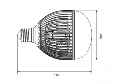 Ampoule à LED à refroidissement