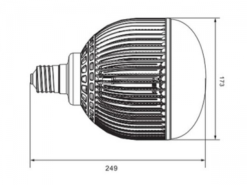 Ampoule à LED à refroidissement