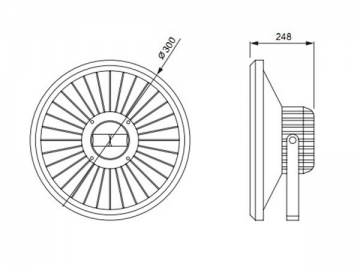 Luminaire à LED antidéflagrant en aluminium