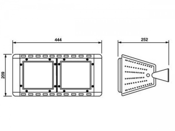 Luminaire à LED haute puissance pour tunnel