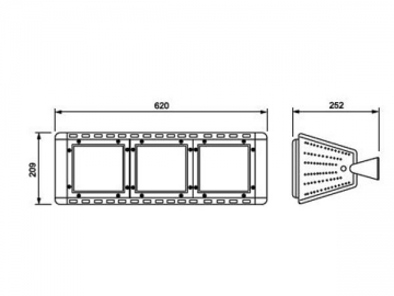 Luminaire à LED haute puissance pour tunnel