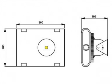 Luminaire à LED intégré pour tunnel