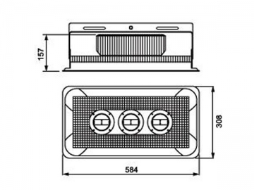 Luminaire à LED intégré pour tunnel