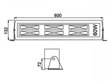 Luminaire à LED intégré pour tunnel