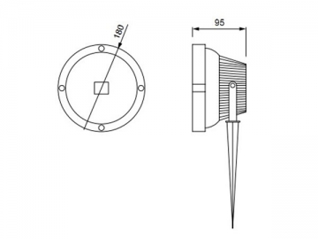 Luminaire de pelouse