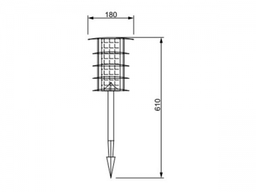 Luminaire solaire de pelouse