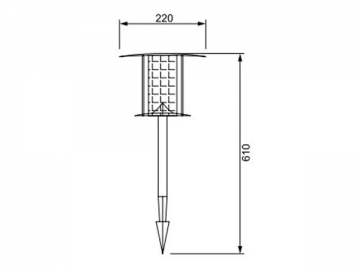 Luminaire solaire de pelouse