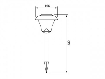 Luminaire solaire de pelouse