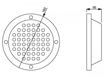 Spot encastrable à LED DIP