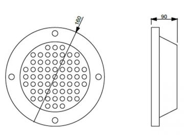 Spot encastrable à LED DIP