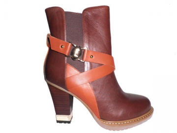 Bottines à talon épais