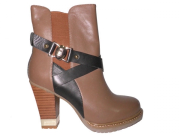 Bottines à talon épais