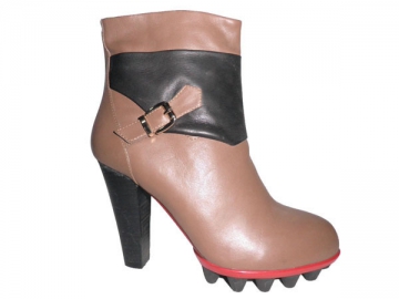 Bottines à talon épais