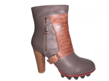 Bottines à talon épais
