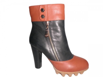 Bottines à talon épais