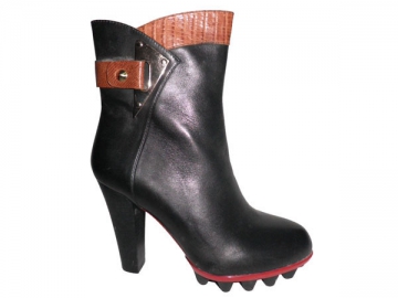 Bottines à talon épais