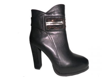 Bottines à talon épais