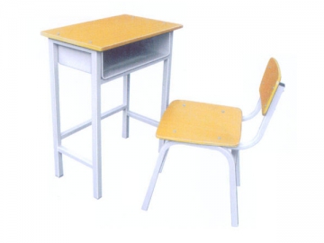 Bureau et chaise pour étudiant