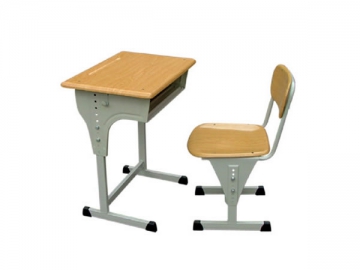 Bureau et chaise pour étudiant