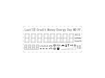 Compteur d'électricité prépayé triphasé à clavier DTSY341-5A