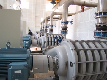 Soufflante centrifuge multi-étagée D<br /> <small>(Pompe centrifuge multicellulaire, Soufflante centrifuge haute-vitesse)</small>